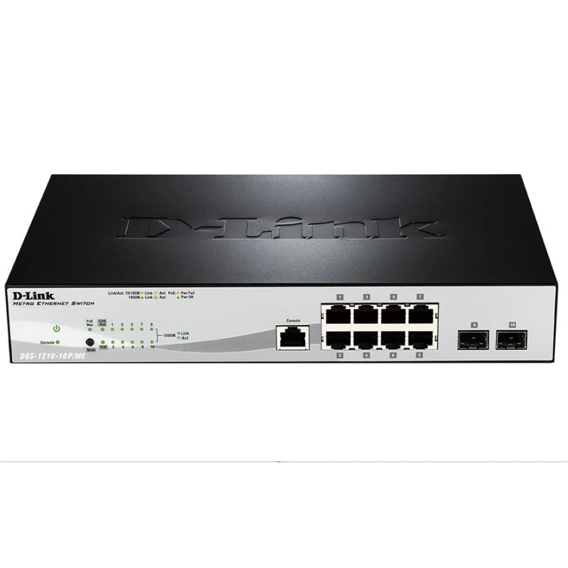 Коммутатор D-Link DGS-1210-10P/ME/A1A 
