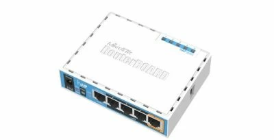 Точка доступа MikroTik hAP вид сзади